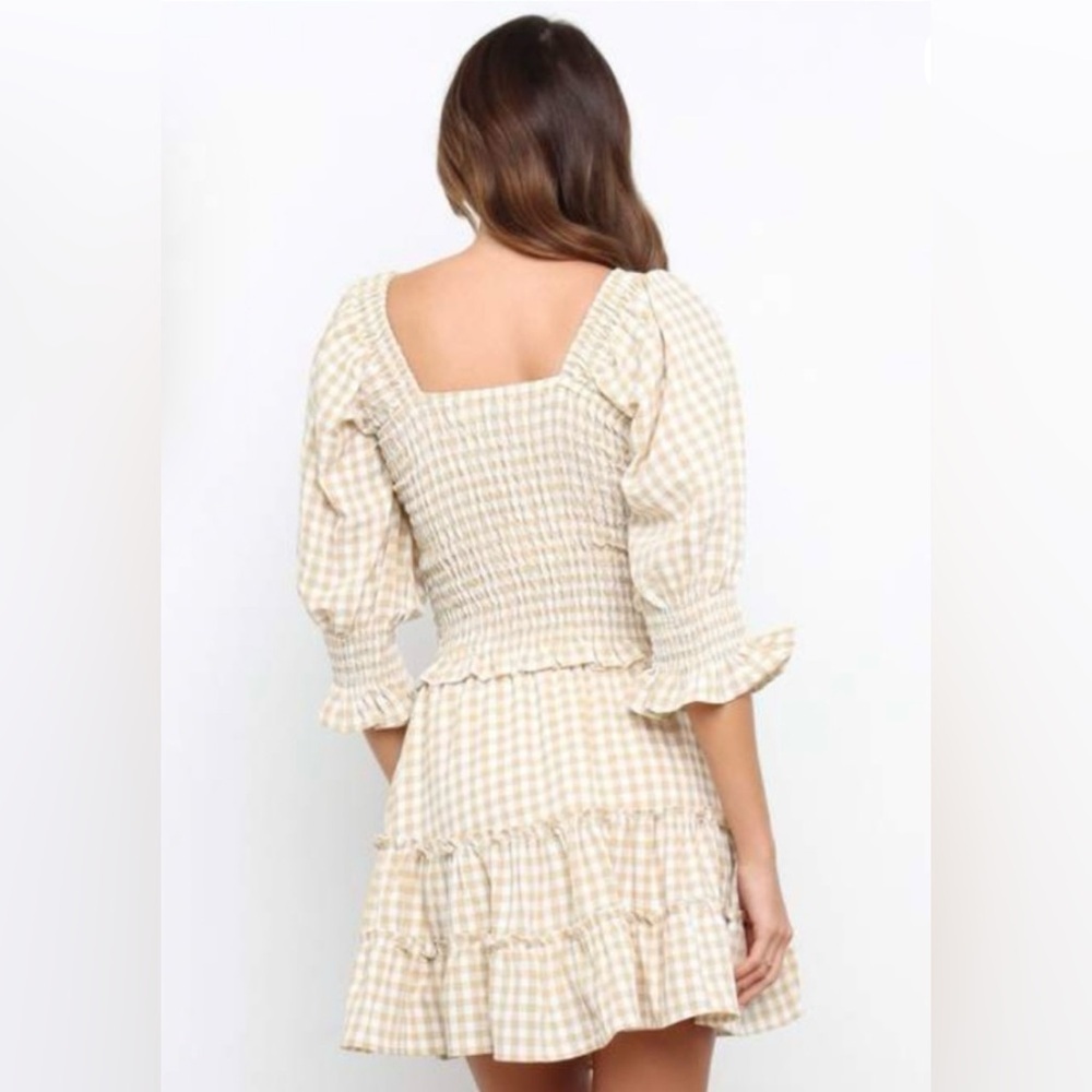 NWT Petal + Pup Porter Gingham Smocked Top & Mini Skirt Matching Set Size 8 - Picture 4 of 11